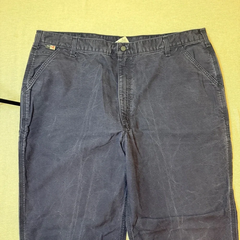Carhartt Work Pants Men 42x34 Navy FR Flame Resistant Canvas Lot of 2 FRB159-DNY